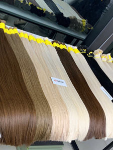 Extensiones de cabello Remy de onda Natural a granel más vendidas cabello virgen vietnamita 100 gramos Color más claro solo 20 pulgadas - Product Image 4