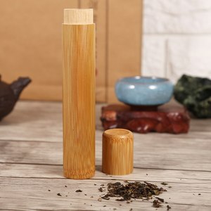 Caja de almacenamiento de tubo de té de bambú, precio barato, venta al por mayor de fábrica de Vietnam, tamaño personalizado y logotipo - Product Image 3
