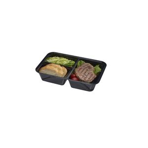 Set di 4 Contenitori per Alimenti con 3 Scomparti, 10 Pezzi, Colore Nero - Product Image 4