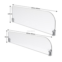 Hersteller Supermarkt Einzelhandel POP Kunststoff Transparente PVC-Kühlschrank-Regalteiler Gefrierschrank-Trennsystem für Regalware