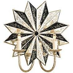 Jansons Company Venetian Baroque Luxury Glass Mirror <b>Wall</b> <b>Sconce</b> | Elegant Handmade Antique Style Decorative <b>Lighting</b> Ornate - Product Image 2