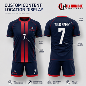 ชุดเสื้อฟุตบอล Fly Humble แบบสั่งทำพิเศษ สีดำขาวลายทาง พิมพ์ลายแบบ Sublimation ระบายเหงื่อได้ดี สำหรับผู้ใหญ่ ทรงปกติ แขนสั้น - Product Image 4