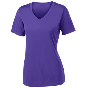 Nueva Llegada, Camiseta de Cuello Redondo y Manga Corta para Mujer, Tallas Grandes, Logotipo Personalizado, Fábrica de Bangladesh, Camiseta de Algodón Lisa al por Mayor - Product Image 4