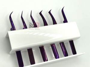 Juego de Pinzas para Pestañas de Acero Inoxidable Antiestáticas y Duraderas Personalizadas con Puntas Suaves de Precisión MAGMA BEAUTY - Product Image 4