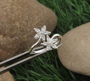 Wholesale 925 Sterling Silver Plated <b>Ring</b> Marquise Cut Cubic Zirconia Band <b>Dainty</b> CZ Engagement <b>Ring</b> for Women - Product Image 4