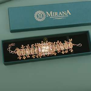 Saachi Antique Designer Brass Watch Bracelet - Product Image 1