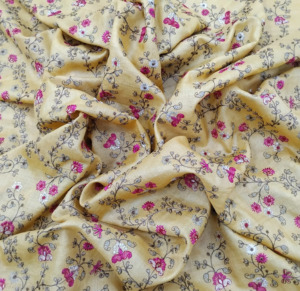 Tela de Georgette de Poliéster Bordada con Diseño Floral, Tela de Encaje Suave para Vestidos, Saris, Dupattas y Manualidades para Mujer - Product Image 4