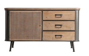 Mueble Modular de Madera de Mango Sólida Ecológico y Moderno para Sala de Estar, Gran Capacidad, 2 Puertas, Puertas Planas, Estantes, Marca Chandni - Product Image 2