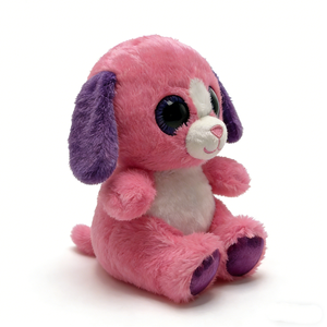 ตุ๊กตาสุนัขสีชมพูตกแต่งห้องนอนเด็กผู้หญิงแบบกำหนดเอง ของขวัญวันเกิดตุ๊กตาสุนัขสีสันสดใส ของเล่นสัตว์เลี้ยงนุ่มนิ่มสำหรับเด็กวัยหัดเดิน - Product Image 1