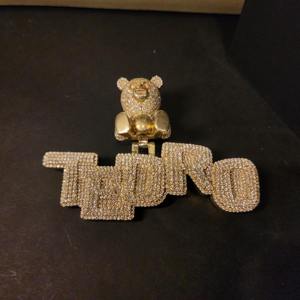 Colgante con Nombre de Osito de Peluche con Diamantes |   Joyería Hip Hop Personalizada - Product Image 6