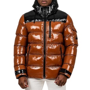 Wholesale Price Top Quality Custom Winter Puffer <b>Jacket</b> Men <b>Duck</b> <b>Down</b> Bubble Fur Collar Waist Padding Men <b>Jackets</b> OEM Service - Product Image 1