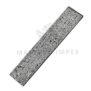 Barra de Acero de Damasco Hecha a Mano con Patrón de Pluma, 12 Pulgadas de Largo y 5mm de Grosor, Material para Fabricación de Cuchillos - Product Image 2