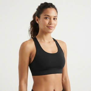 Sujetador deportivo OEM al por mayor para mujer, de alto impacto, estilo racerback, top corto para gimnasio y entrenamiento, ropa deportiva. - Product Image 1