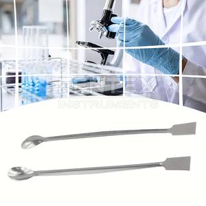 Cuchara de laboratorio de acero inoxidable de doble punta, espátula de laboratorio, cuchara de muestreo, espátula de mezcla - Product Image 2