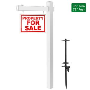 Insegna da Giardino in Vinile UPVC per Agente Immobiliare, 6 Piedi - Product Image 5