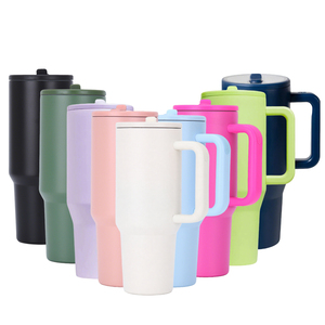 EffiPrint Tumbler <span class=keywords><strong>da</strong></span> Viaggio Personalizzato <span class=keywords><strong>da</strong></span> 40oz in Acciaio Inossidabile a Doppia Parete <span class=keywords><strong>con</strong></span> Isolamento Sottovuoto, Antigoccia, <span class=keywords><strong>con</strong></span> Manico e Coperchio - Product Image 4