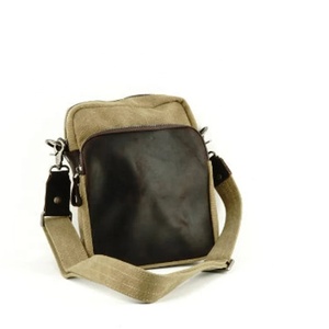 2024 dernière conception extérieure toile et cuir sac à main Portable Streetwear personnalisable en gros pas cher prix - Product Image 6