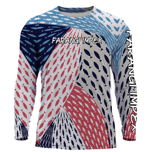 Chemise de pêche personnalisée OEM à manches longues, sublimée, séchage rapide, protection UV UPF 50+, respirante, maillot de pêche performant avec motif poisson - Product Image 6