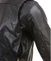 Veste de moto unisexe SAMROZ SPORTS en cuir premium ventilée style racer avec protections CE, prête pour l'hiver