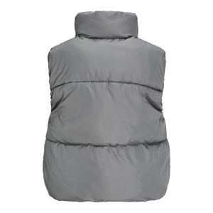 Chaleco Acolchado Grueso y Suave para Mujer, Cálido para Exteriores, con Cuello Alto, Bolsillos con Cremallera, Chaqueta de Invierno, Logotipo Personalizado, Sin Mangas - Product Image 5
