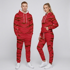 Conjunto Deportivo Personalizado con Logotipo para Hombre y Mujer, 100% Algodón, Pantalones Deportivos y Sudadera con Capucha - Product Image 1