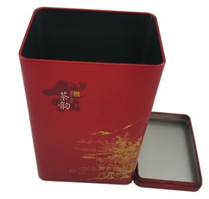 High Quality Metal Tea Tins Printing Custom Tea Box Canister Empty Food Grade Coffee Tea Can