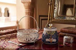 Oriental Tea <b>Jar</b> With Lid <b>Airtight</b> Freshness Preservation Round Design Kitchen Use Presents - Product Image 3