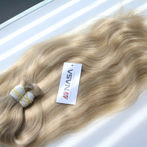 Prix usine 100g en vrac russe et vietnamien extensions de cheveux humains bruts 70cm Machine droite Double dessiné - Product Image 6