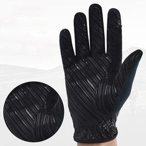 Guantes de Motociclismo Deportivos de Seguridad, de Cuero y Fibra de Carbono, Transpirables, de Dedo Completo - Product Image 4
