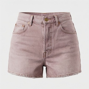 Shorts en jean décontractés avec strass sur toute la longueur, respirants, design streetwear, couleur personnalisée, logo personnalisé, service OEM - Product Image 1