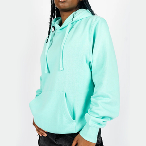 Sudadera con capucha bordada OEM de estilo urbano, con tejido de forro polar grueso, para mayoristas globales. - Product Image 3