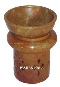 Quemadores de Aceite Aromático de Piedra Jabonosa Natural Hechos a Mano con Diseño Floral Tallado, para Decoración del Hogar y Hoteles y para Revender - Product Image 2