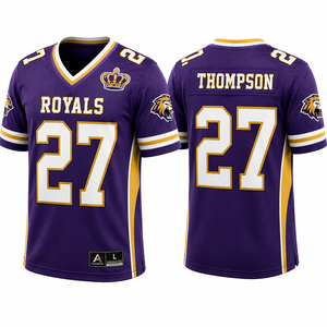 Camiseta de Uniforme de Fútbol Americano Personalizable para Jóvenes, Diseño Escolar, Cómoda, de Alto Rendimiento, Estampada, para Práctica Deportiva, Proveedor - Product Image 5