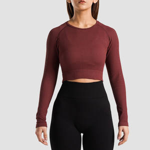 Camiseta Deportiva Corta de Compresión para Mujer, Cuello Redondo, Ligera, Suave y con Soporte, Tallas Grandes, Venta al Por Mayor Personalizada - Product Image 1