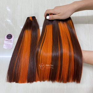 Extensiones de cabello humano liso de hueso negro Natural sedoso de calidad superior Tejidos frontales completos y pelucas de encaje - Product Image 4