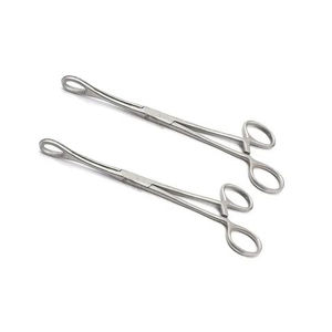 Pinces à éponges chirurgicales en acier inoxydable, droites, à dents, manuelles, réutilisables, certifiées CE - Product Image 2