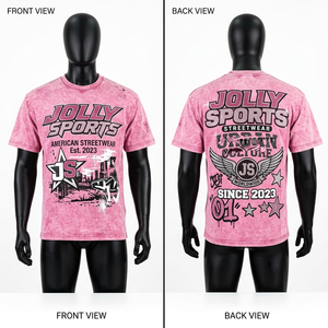 100% cotton T-shirt for men loose fit printed Premium 180 GSM Cotton Acid Wash Pink Streetwear Print Men T Shirt Custom <b>Logo</b> - Product Image 1