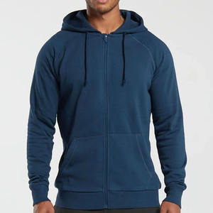 Sudadera con capucha de forro polar para hombre con puños acanalados y cremallera bidireccional, ideal para invierno y uso diario. Proveedor mayorista de ropa personalizada para hombre. - Product Image 1