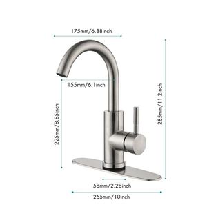 Rubinetto per lavabo bagno nero antico con sensore touchless, monocomando, tipo 1 - Product Image 2