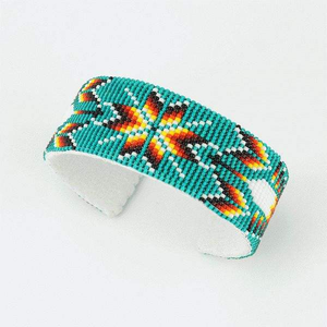 Bracelet brodé de perles de rocaille style bohème vintage, élégant bracelet perlé pour cadeau - Product Image 1