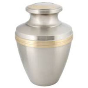 Urna Conmemorativa Azul de Latón Macizo Hecha a Mano con Tapa Roscada, Urna Funeraria para Guardar Cenizas de Humanos y Mascotas, en Oferta - Product Image 2