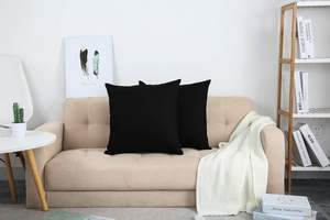 Housse de coussin en coton imprimé couleur unie, décorative pour canapé, oreiller, moderne, pour salon, chambre, hôtel, vente en gros - Product Image 6