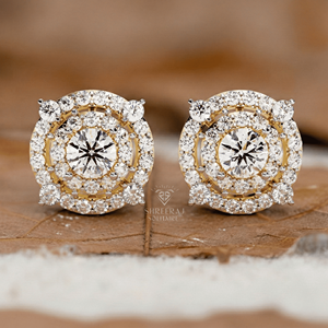 Pendientes de Diamantes Cultivados en Laboratorio con Certificación IGI VVS, Personalizados en Oro de 14K y 18K, Plata 925, Joyería de Diamantes Creados en Laboratorio para Hombres y Mujeres - Product Image 1