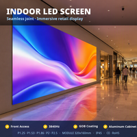 Layar LED Tetap Dalam Ruangan P1.86 Fine Pitch, Solusi Video Wall Komersial