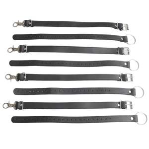 Manchettes de cheville en peau de mouton avec boucles robustes, rembourrage confortable, largeur 4,5 cm, imprimées par transfert thermique - Product Image 1