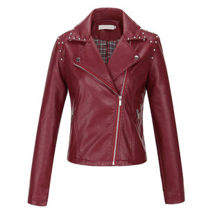Solid Color <b>Plus</b> <b>Size</b> Leather <b>Jacket</b> Reasonable Price Leather <b>Jacket</b> <b>Light</b> <b>Weight</b> Leather <b>Jacket</b> - Product Image 1