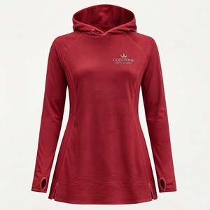 Haut de maillot de bain léger et respirant de haute qualité pour femmes, vente en gros, haut de maillot de bain sport uni et modeste pour femmes - Product Image 1