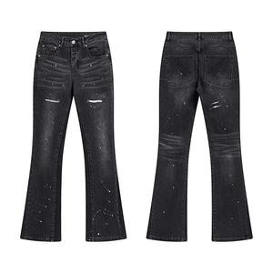 Top Quality Flared Jeans Men'S Stretch Slim Fit Bell Bottom Denim Disco <b>Pants</b> Flared <b>Pants</b> - Product Image 3