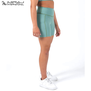 Service OEM ODM : Shorts de cyclisme pour femmes, sans coutures, séchage rapide, haute élasticité, pour le cyclisme et la course à pied, shorts de compression pour femmes. - Product Image 3