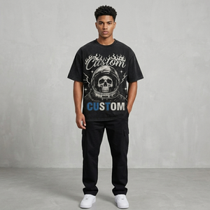T-shirt imprimé avec graphisme personnalisé, style vintage tendance, manches courtes, 100% coton, qualité supérieure, unisexe - Product Image 5